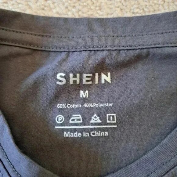 Shein Dark Grey  T-shirt - Picture 2 of 6